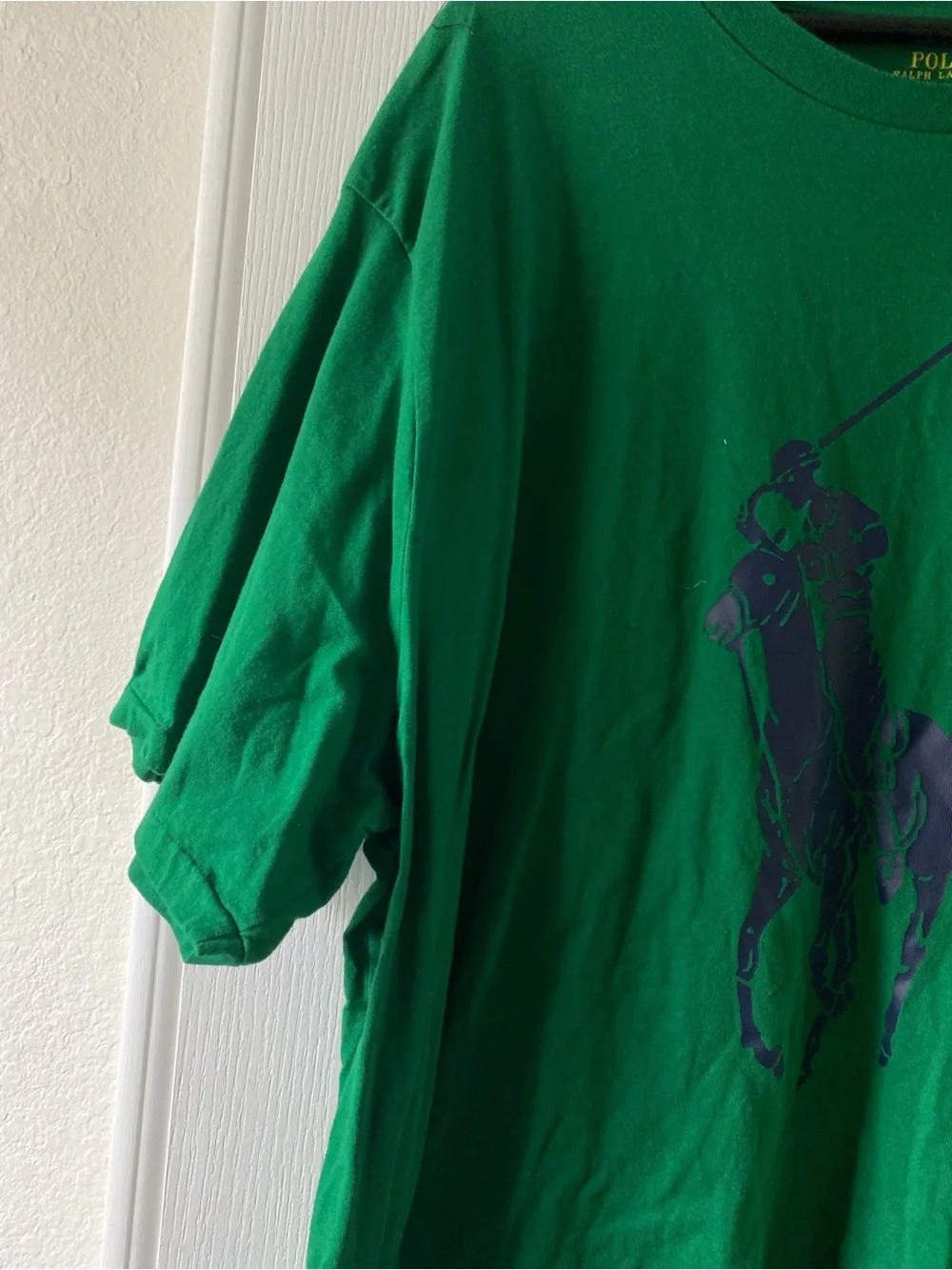 Polo Ralph Lauren Big Pony Y2K T-Shirt Kelly Green Crewneck Preppy Graphic 2XLT